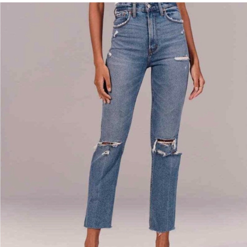 Abercrombie & Fitch High Rise Blue Jeans